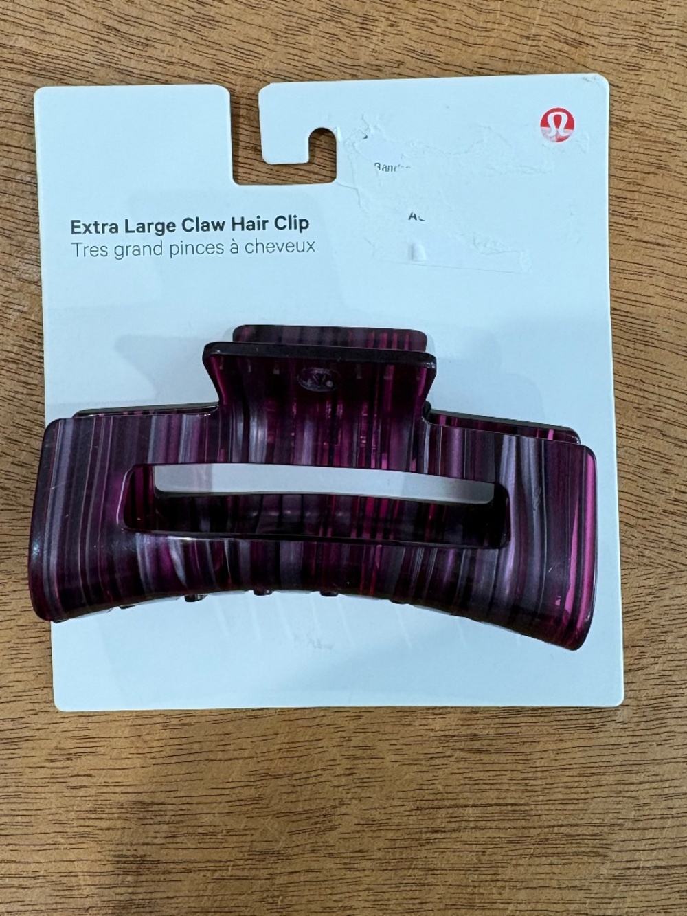 Lululemon extra large claw hair clip
